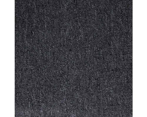 Tapijt bouclé Rambo antraciet 400 cm breed Close-up van een donkergrijs tapijt