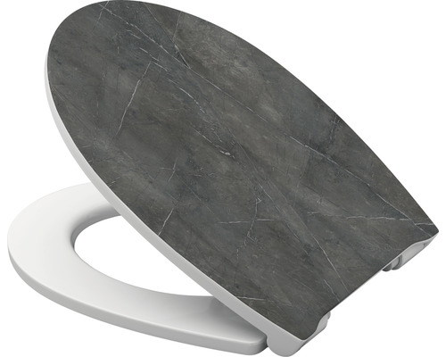 Toiletdeksel met marmerlook