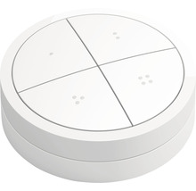 Ronde, witte smarthome schakelaar met vier knoppen