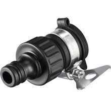 Tuinslangconnector met slangklem