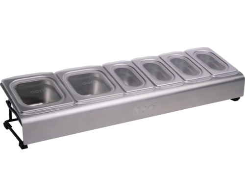 Ooni voorbereidingsstation met zes containers