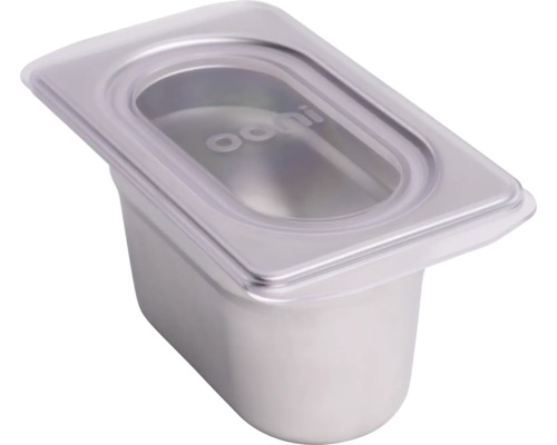 Roestvrijstalen bak met deksel voor pizzabereiding