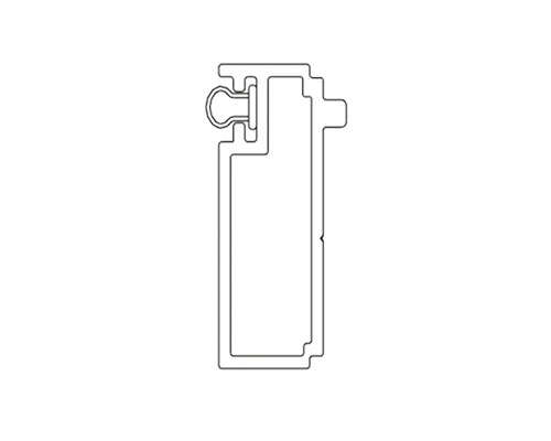 SEALSKIN Verbredingsprofiel Inc. 1x200 cm zilver