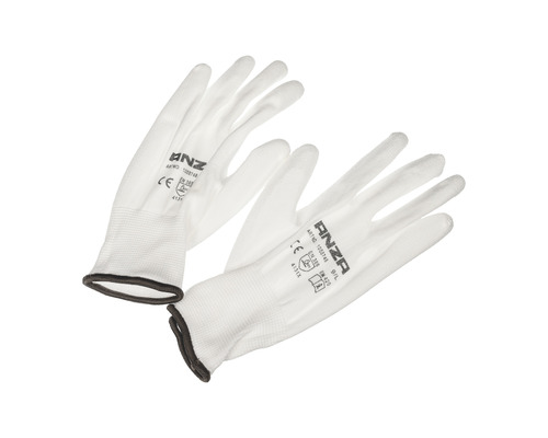 Paar witte Anza beschermhandschoenen