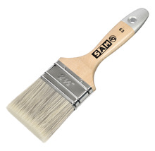 Platte kwast met houten handvat, 2,5 inch