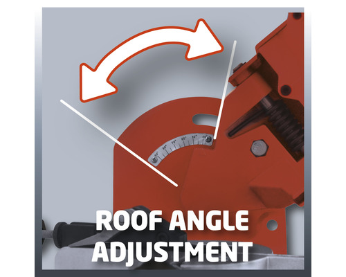 Dakhoekaanpassing van een zaag