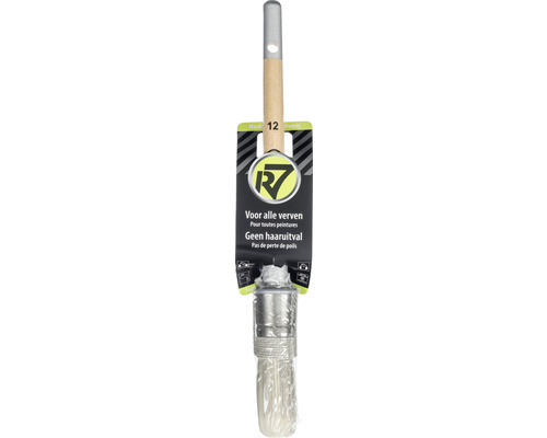 R7 verfborstel maat 12 met houten handvat