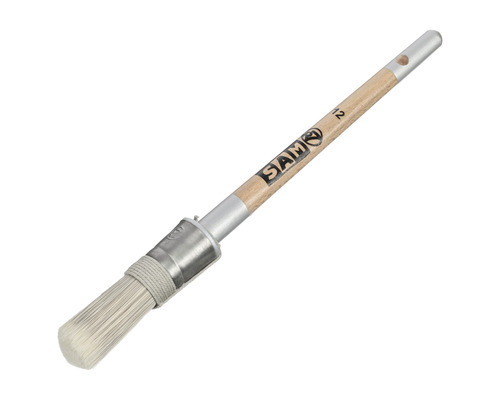 Ronde kwast met houten handvat