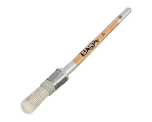 Ronde kwast met houten handvat, maat 14