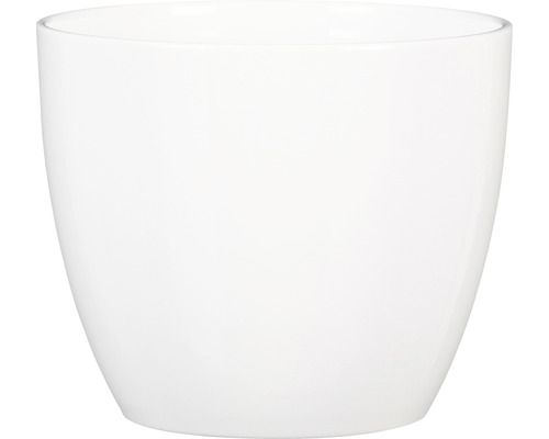 Witte bloempot