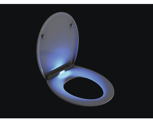 FORM & STYLE Wc-bril Maui wit met quick-release, softclose en LED nachtlamp excl. batterij