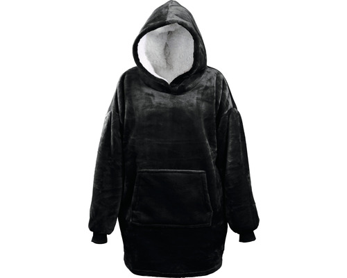 UNIQUE LIVING Hoodie oversized Puck zwart 87x70 cm