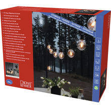 Konst Smide Logo. Verpakking van een LED-lichtsnoer voor buiten met tien lampen