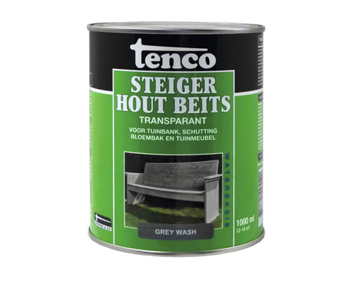 TENCO Steigerhoutbeits transparant grey wash 1 l Tenco Steiger Houtbeits blik, transparant