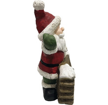 Kerstman figuur met ladder als decoratie