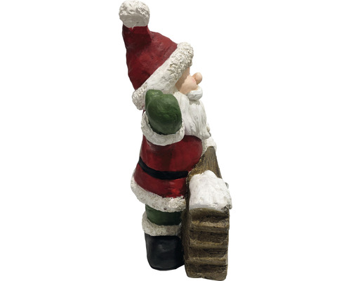 Kerstman figuur met ladder als decoratie
