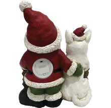 Kerstmanfiguur met beer, achteraanzicht