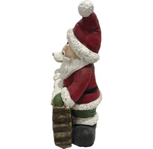 Decoratief figuur Kerstman met hond