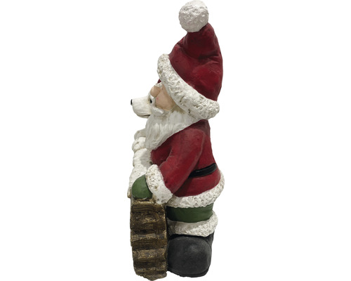 Decoratief figuur Kerstman met hond