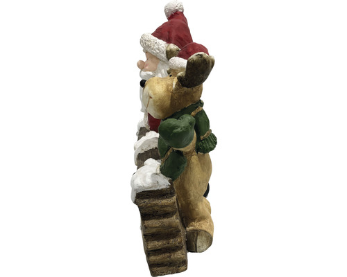 Decoratief kerstbeeldje met kerstman en eland