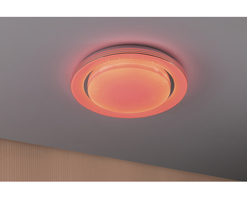 Ronde plafondlamp aan het plafond