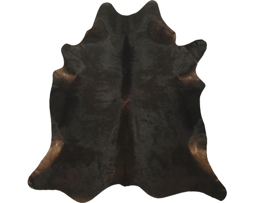 Koeienhuid vloerkleed donker ca. 180/200x200/220 cm