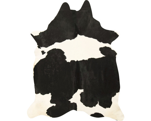 Koeienhuid vloerkleed met zwart-wit patroon