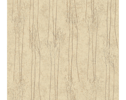 A.S. CRÉATION Vliesbehang 38614-1 Hygge 2 natuur beige Behang met grasdesign