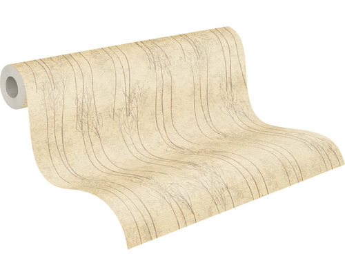 Rol behang met boomlijnenpatroon