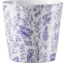 Bloempot met bloemmotief