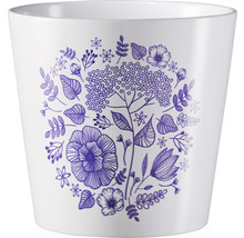 Bloempot met bloemmotief