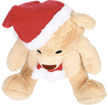 Knuffeldier teddybeer met kerstmuts en sjaal