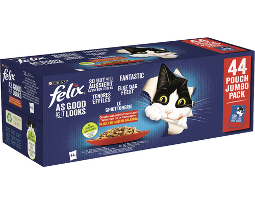 FELIX Kattenvoer nat Pouch Countryside multipack 44x85 gr