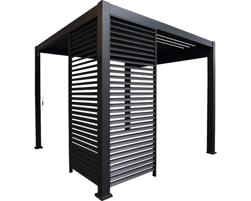 MIRADOR Lamellenwand tbv overkapping Classic DeLuxe 400, antraciet 123,5 x 235 cm Moderne pergola met lamellenwand voor de tuin