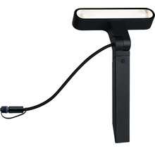 Zwarte tuinlamp met grondspie