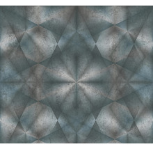Metalen behang met geometrisch patroon