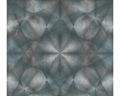 A.S. CRÉATION Vliesbehang 38692-4 My Home. My Spa. grijs Metalen behang met geometrisch patroon