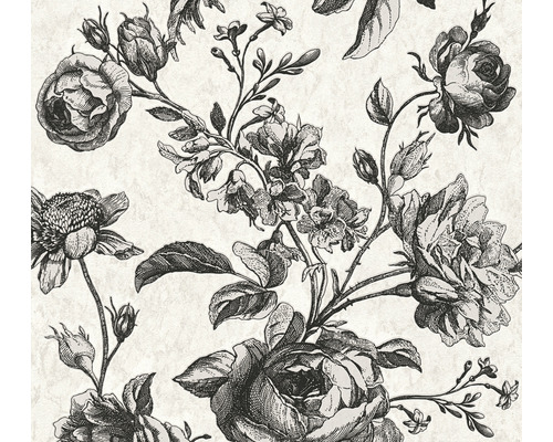 A.S. CRÉATION Vliesbehang 38700-2 My Home. My Spa. bloemen crème Behang met bloemmotief