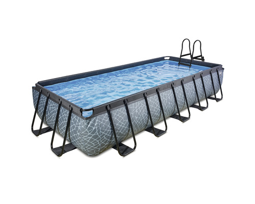 EXIT Stone zwembad met filterpomp - grijs 540 x 250 x 100 cm