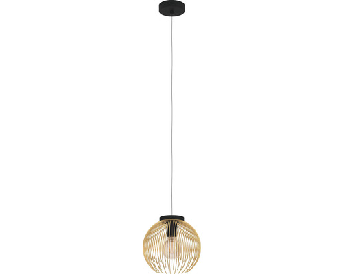 Hanglamp met lampenkap van metalen strips
