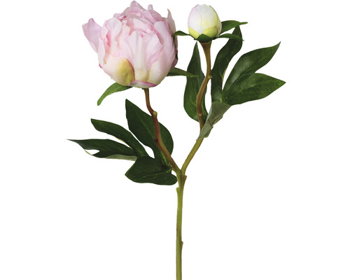 Kunstplant Pioenroos roze H 46 cm