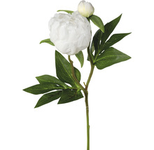 Kunstpioen met bloem en knop