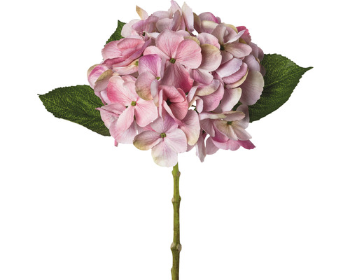Kunstplant Hortensia oud roze H 48 cm