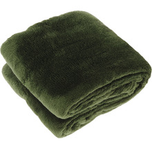 Opgevouwen, zachte fleece deken