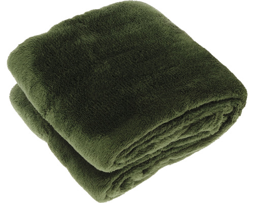 Opgevouwen, zachte fleece deken