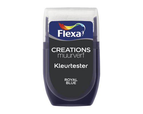 FLEXA Creations muurverf kleurtester Royal Blue 30 ml Flexa Creations muurverf kleurentester
