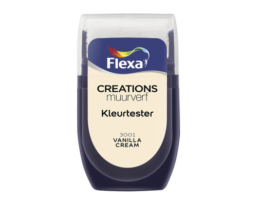 FLEXA Creations muurverf kleurtester Vanilla Cream 30 ml