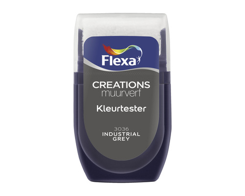 FLEXA Creations muurverf kleurtester Industrial Grey 30 ml Flexa Creations muurverf kleurtester Industrial Grey