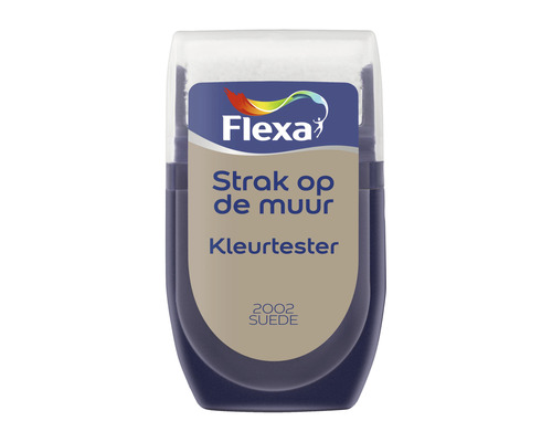 FLEXA Strak op de muur muurverf kleurtester suedebruin 30 ml