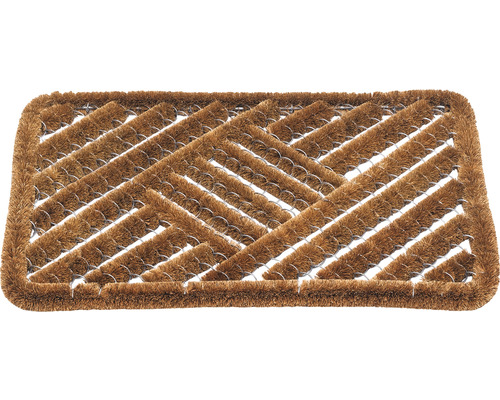 Kokosvezel deurmat met zigzagpatroon